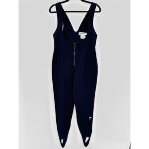 OBERMEYER Black Snow Ski Suit Stirrup Jumpsuit Bib Size 12